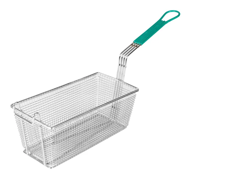 Fry Basket 13x6x5 Green Handle