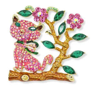 Garden Cat Brooch