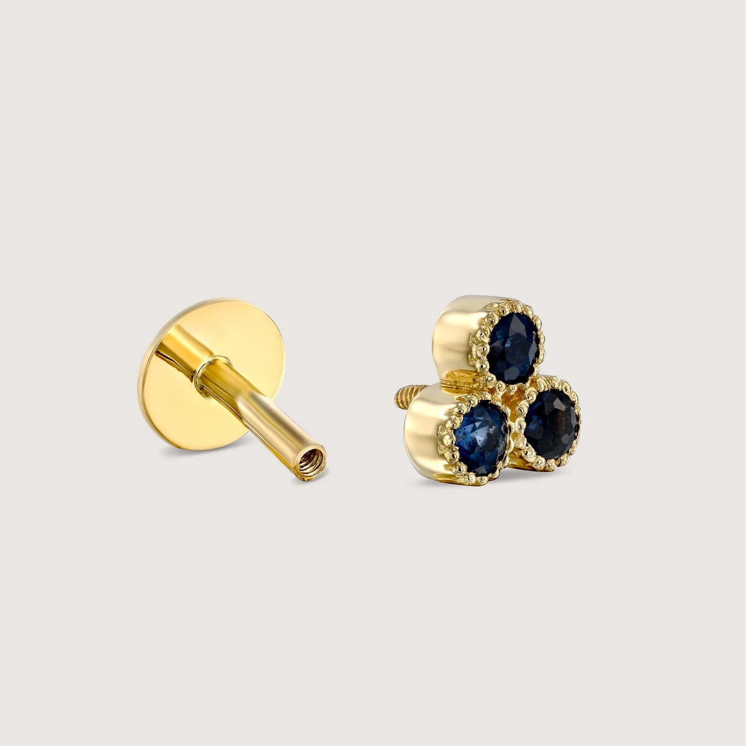 Henrietta Piercing Earring With Sapphires