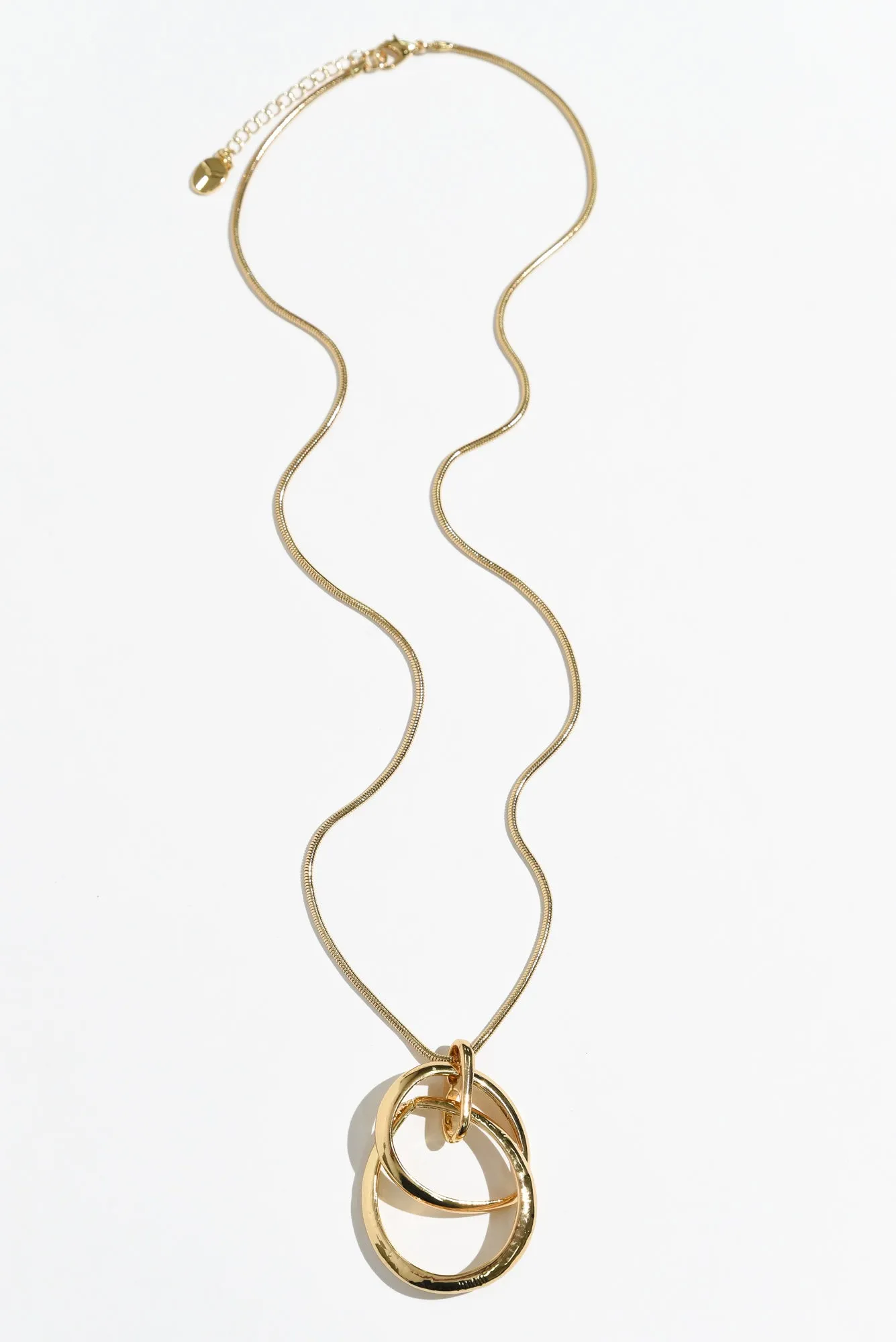 Ishana Gold Teardrop Pendant Necklace