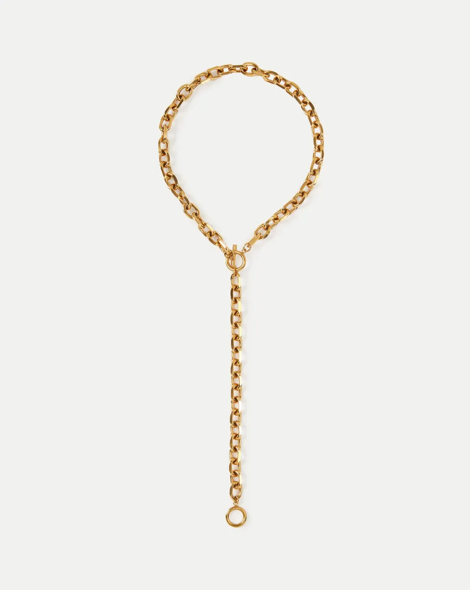 Juliet Gold Lariat Necklace