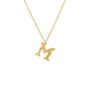 Just My Type Letter M Necklace