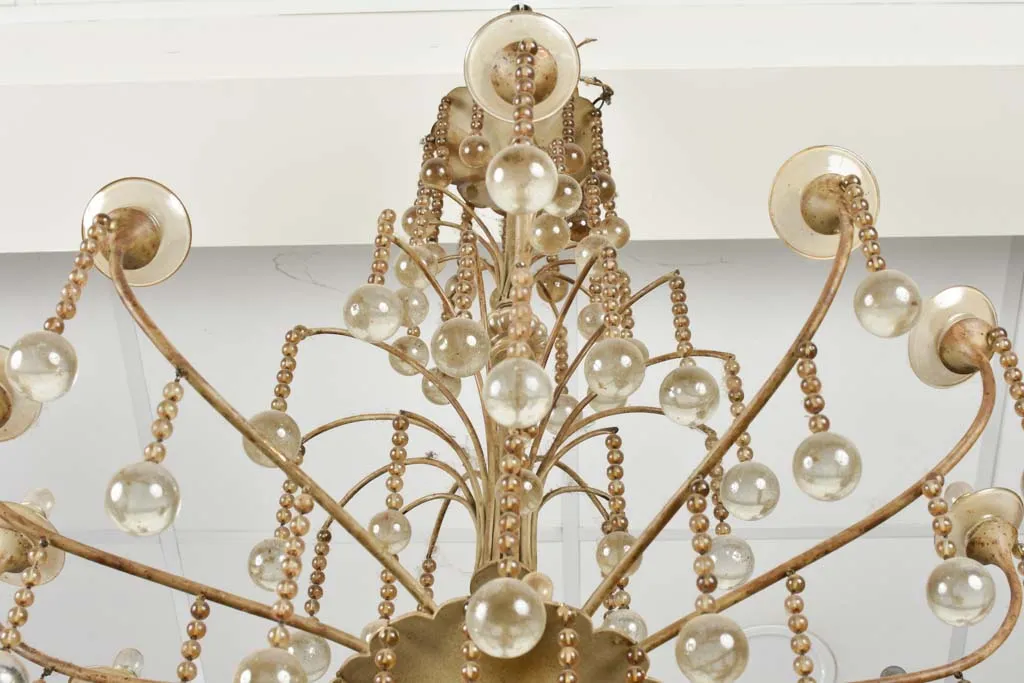 Large 1940's French chandelier 41¼" x 31"