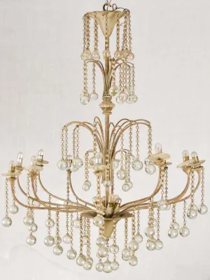 Large 1940's French chandelier 41¼" x 31"