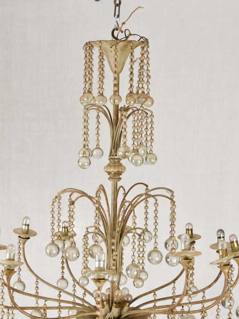 Large 1940's French chandelier 41¼" x 31"