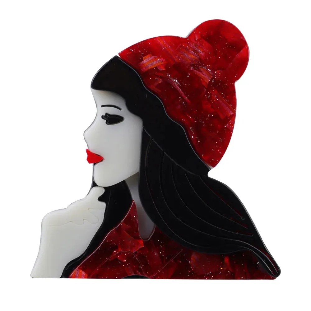 Little Red Riding Hood Acrylic Brooch