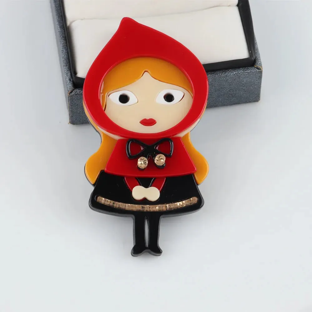 Little Red Riding Hood Acrylic Brooch