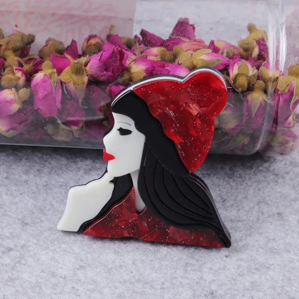 Little Red Riding Hood Acrylic Brooch