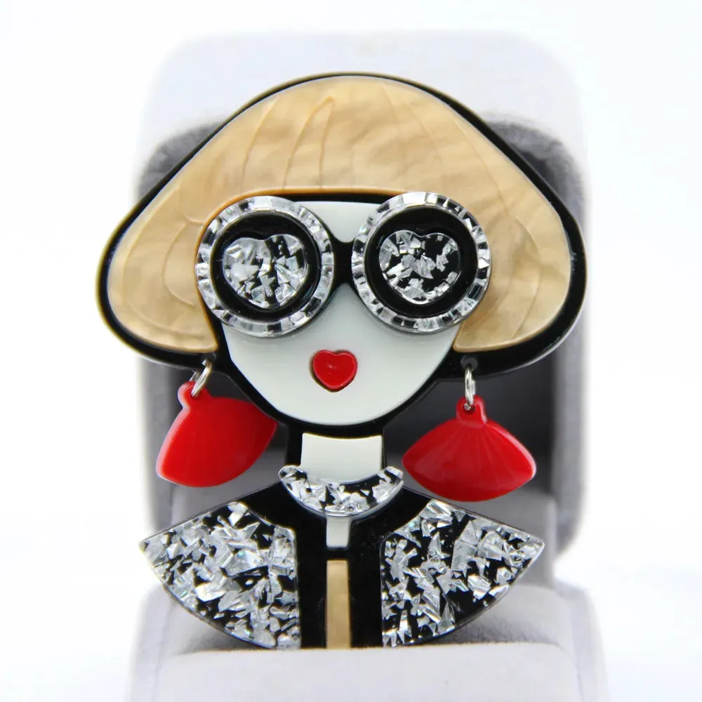 Little Red Riding Hood Acrylic Brooch