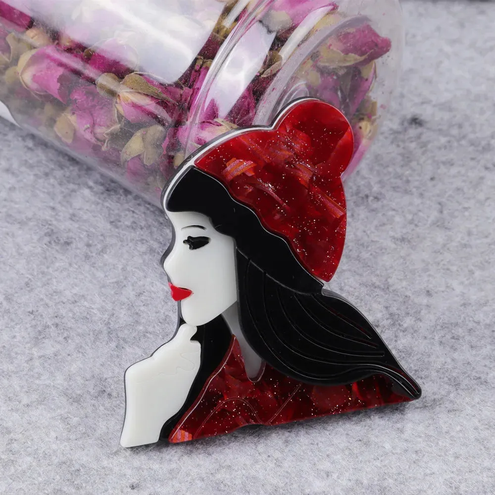 Little Red Riding Hood Acrylic Brooch