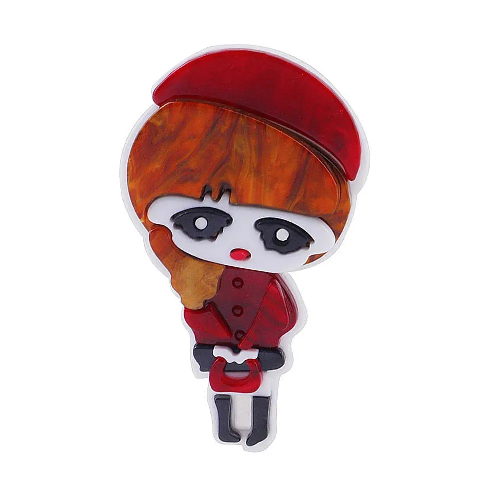 Little Red Riding Hood Acrylic Brooch