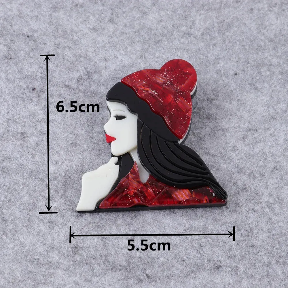 Little Red Riding Hood Acrylic Brooch