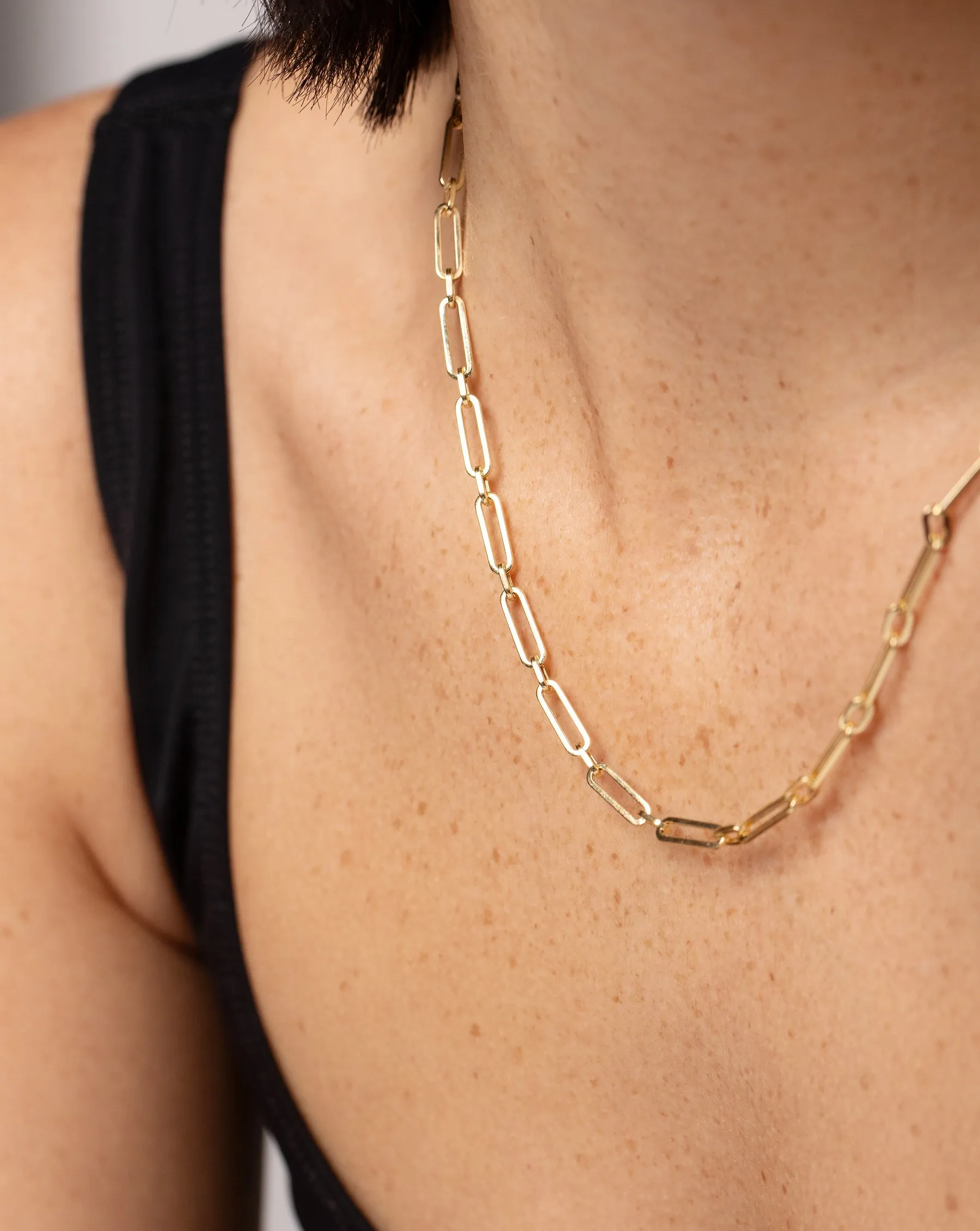 Long Link Chain Necklace