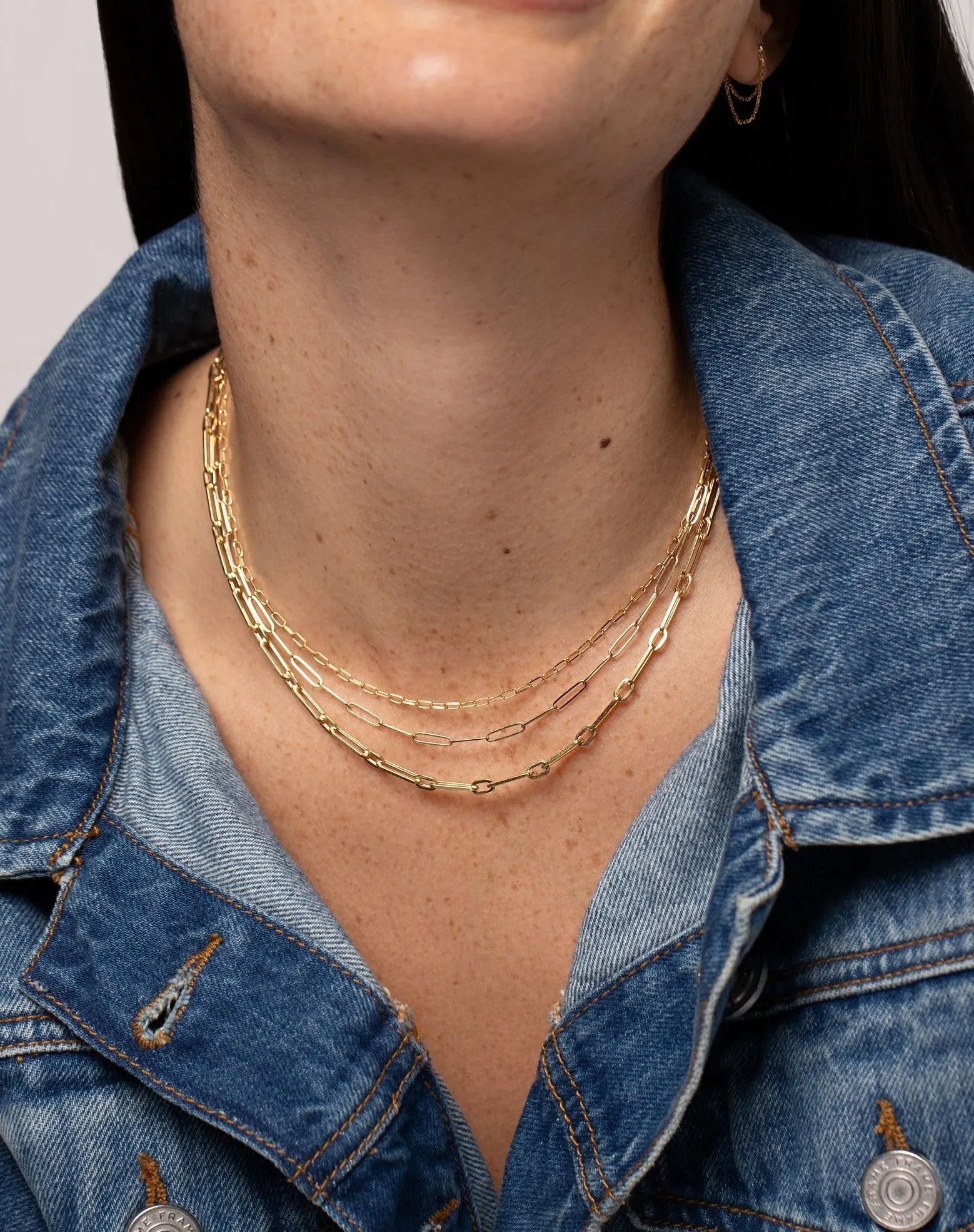 Long Link Chain Necklace