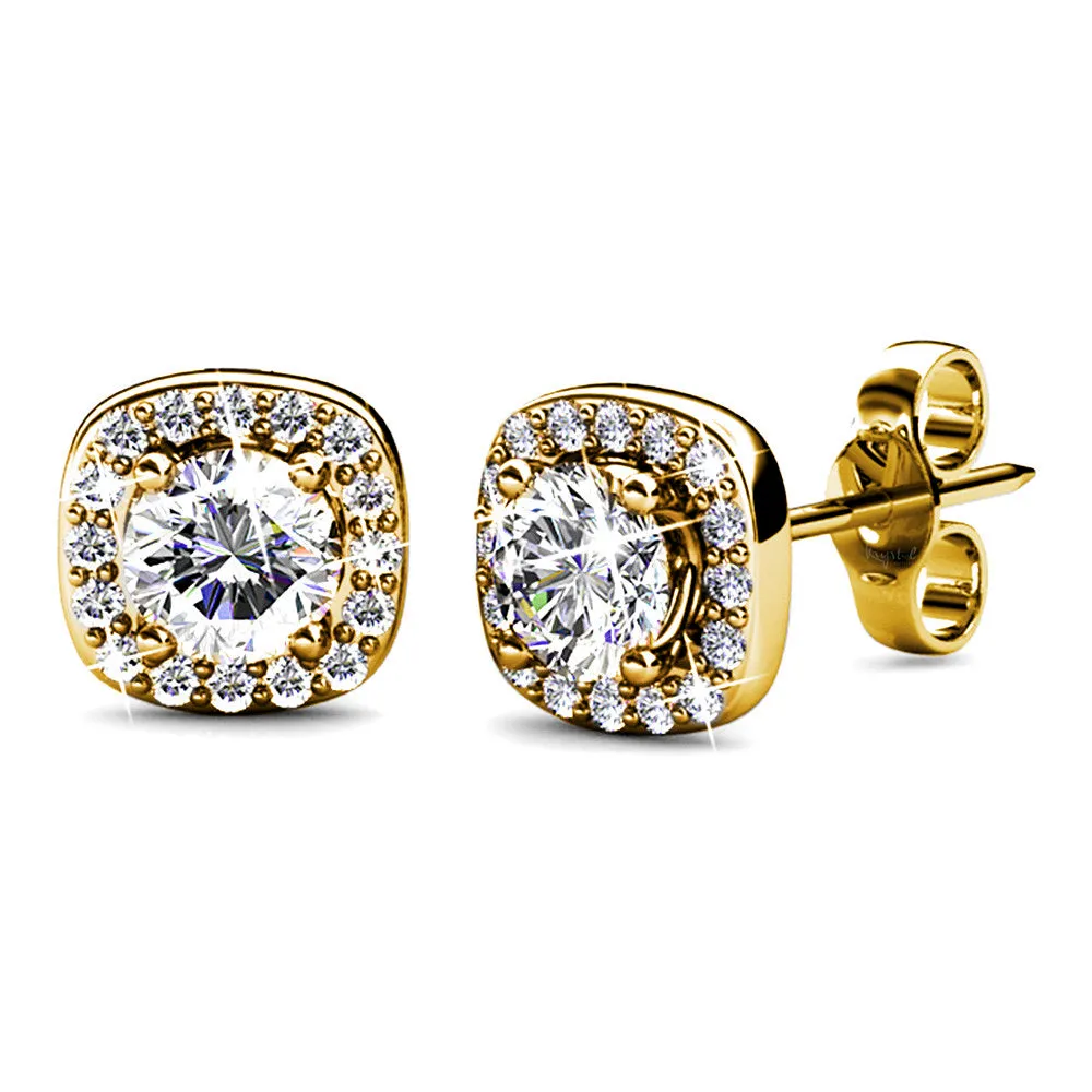 Lux Studs Embellished With SWAROVSKI Crystals