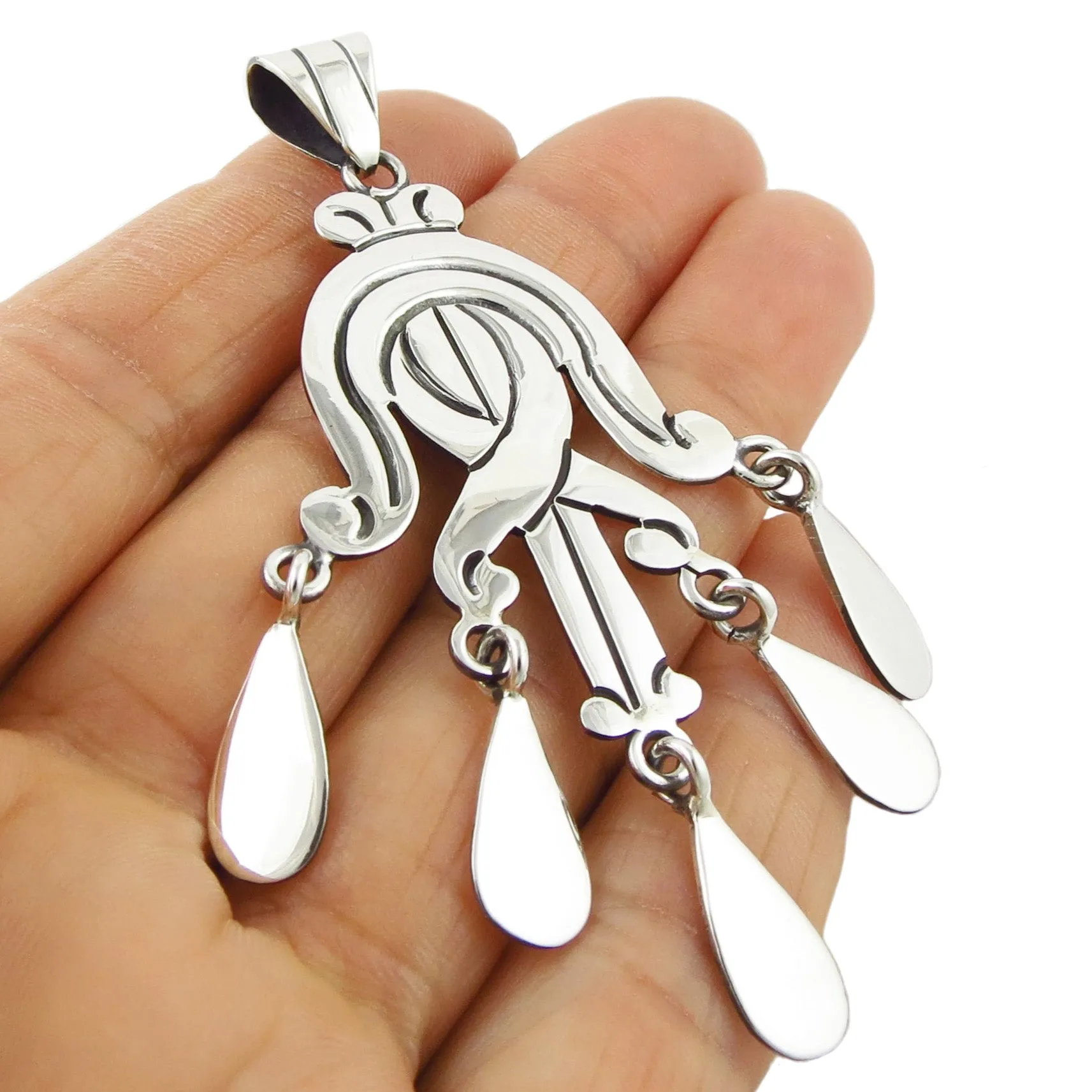 Maria Belen Mexican 925 Sterling Silver Designer Pendant