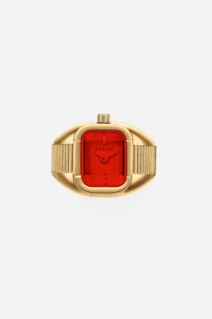 MEGHANI - Breda Nocturne Time Ring Deep Gold/Flame