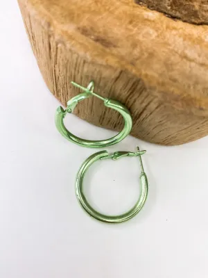 Metallic Hoop Green