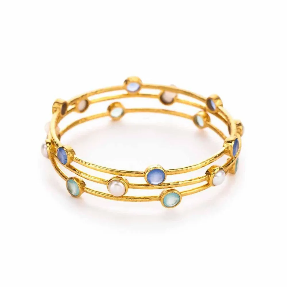 Milano 6 Stone Bangles assorted colors