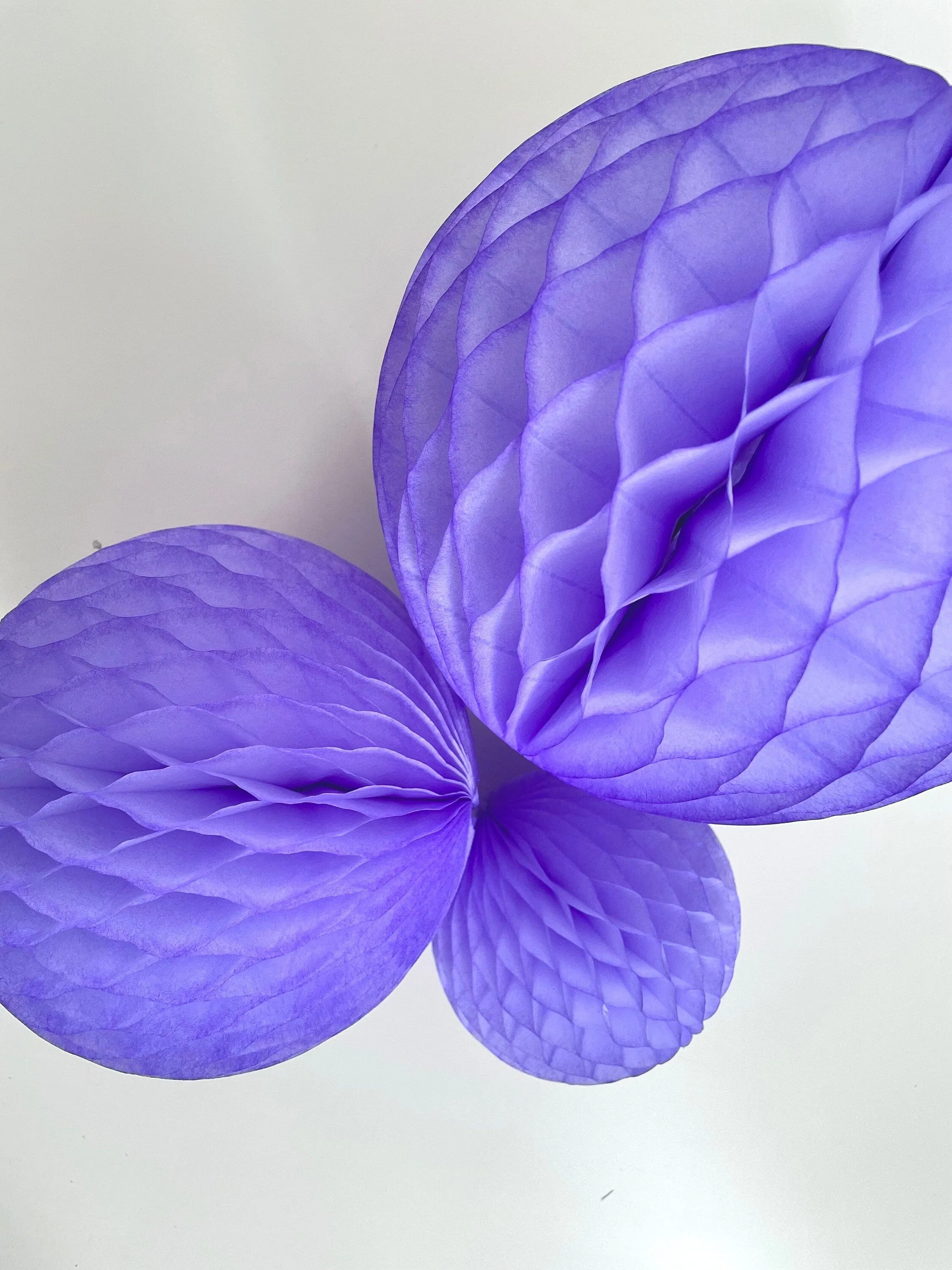 Mist paper honeycomb ball | Light Lavender Paper pom pom | violet party decor