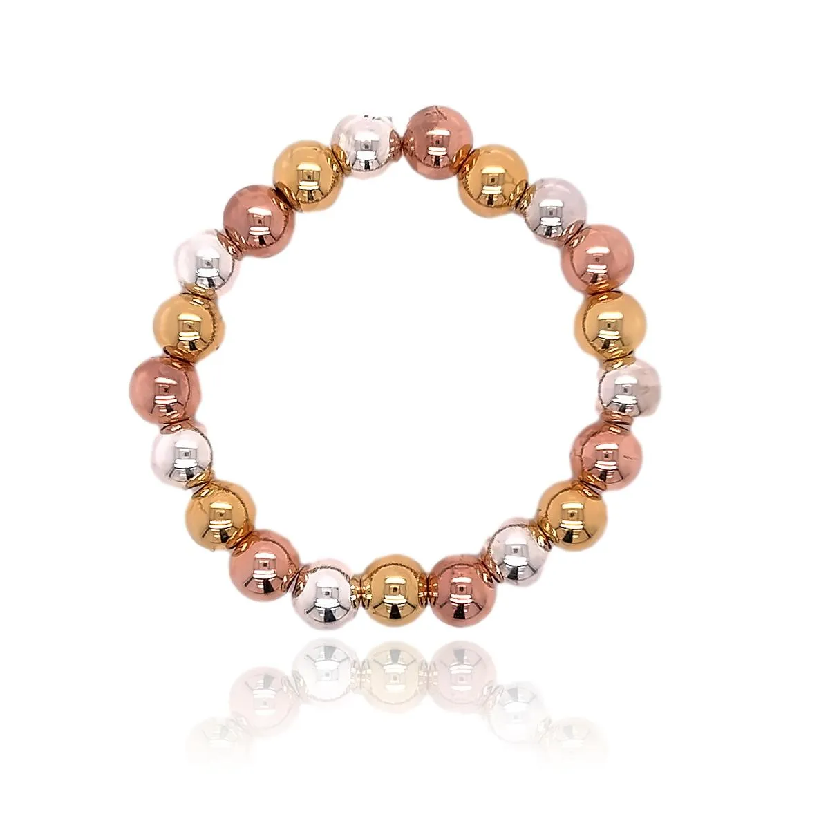 Monaco Three Tone Ball Bracelet