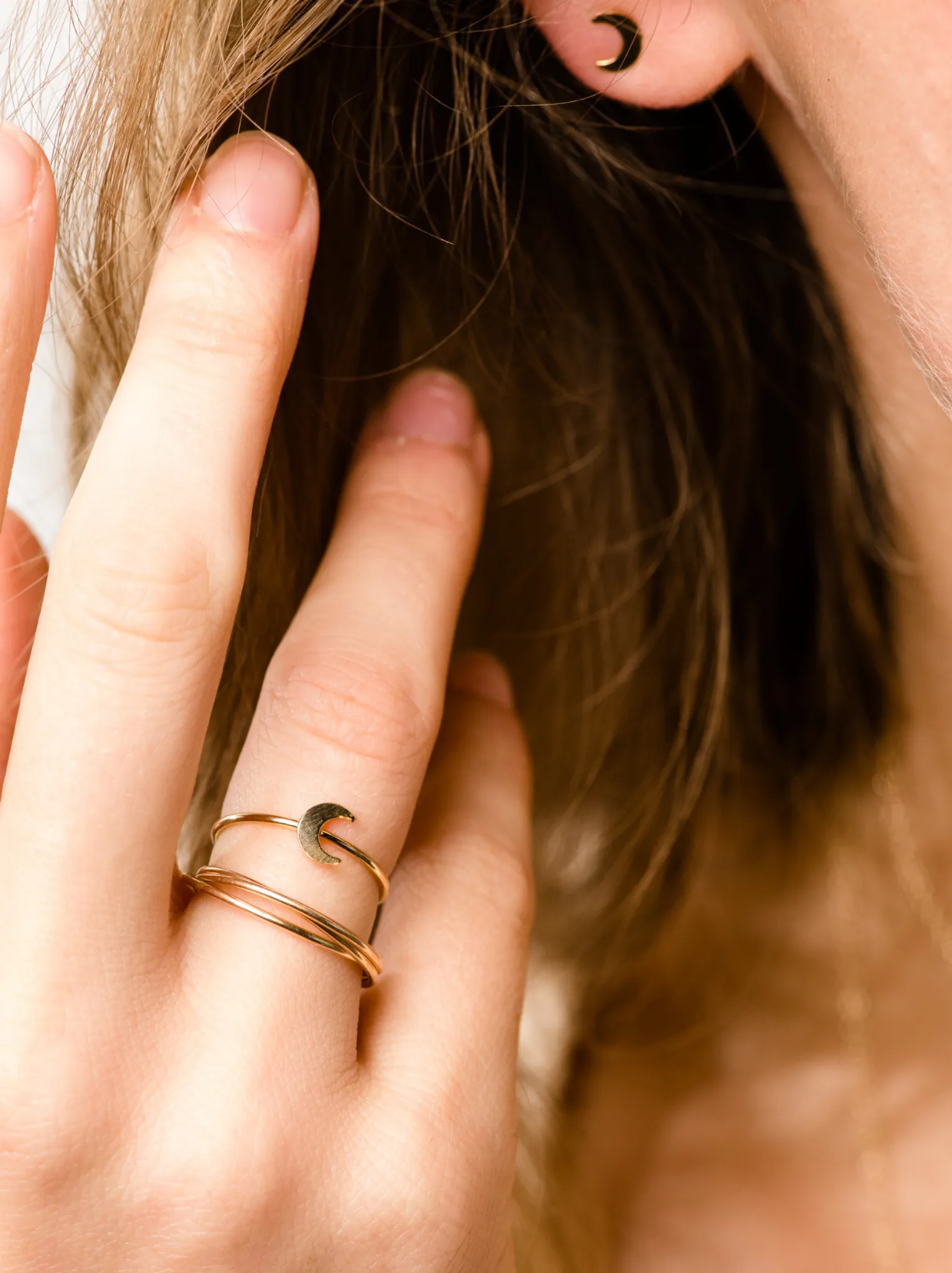 Moon Stacking Ring