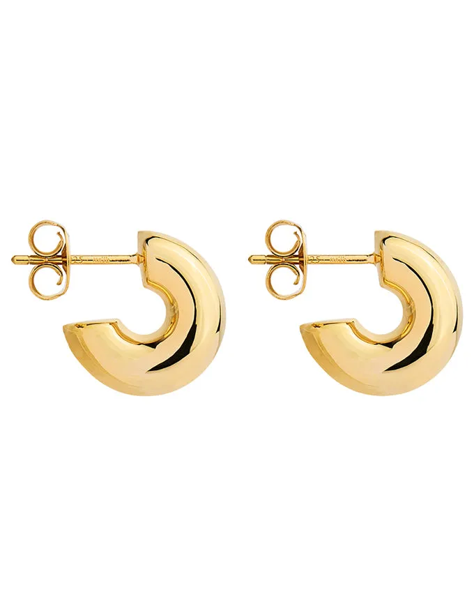 Moonbow Yellow Gold Stud Earring