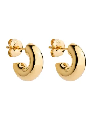 Moonbow Yellow Gold Stud Earring