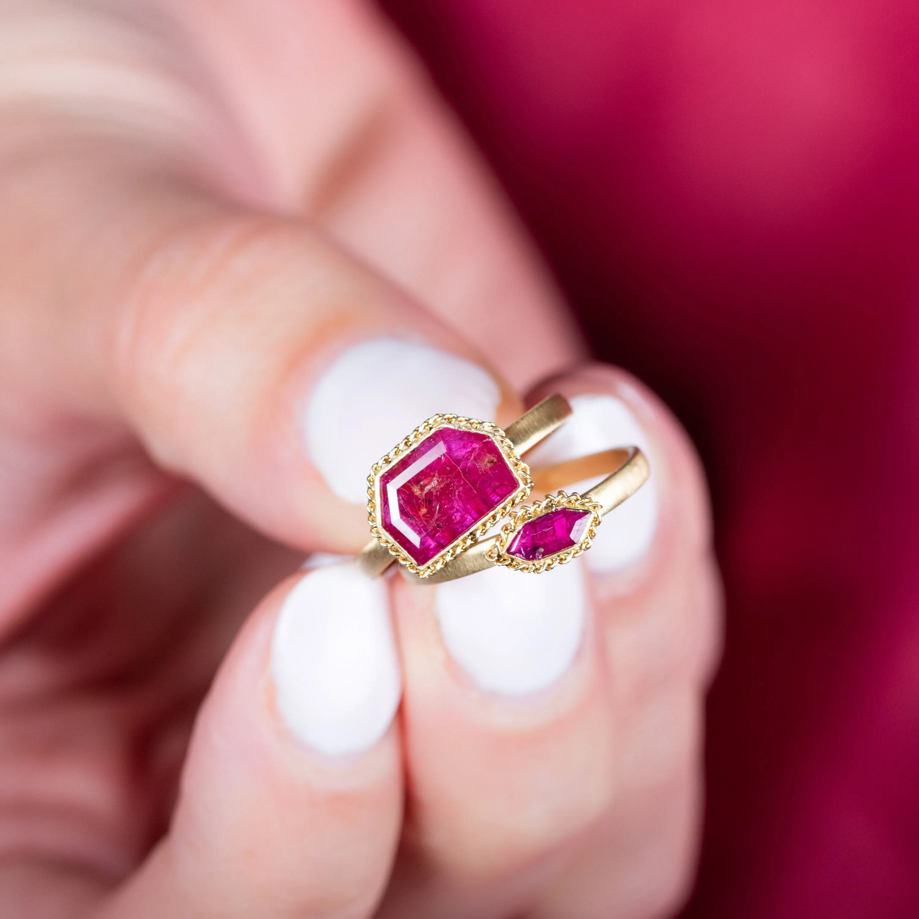 Mozambique Ruby 18k One-of-a-Kind Ring