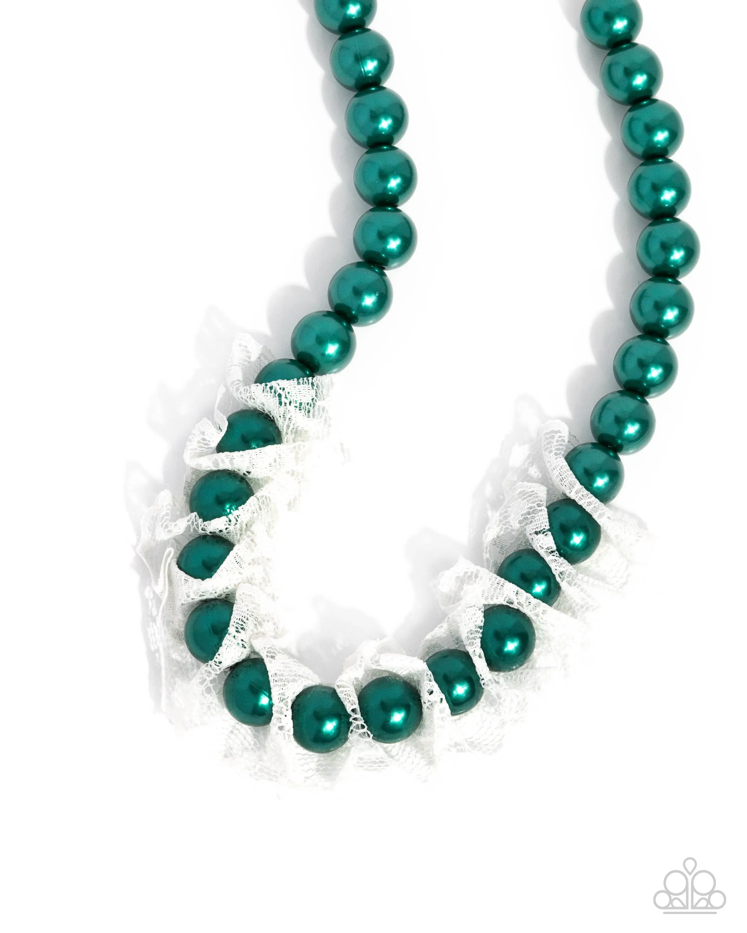 Necklaces Distinguished Desire - Green Pearl