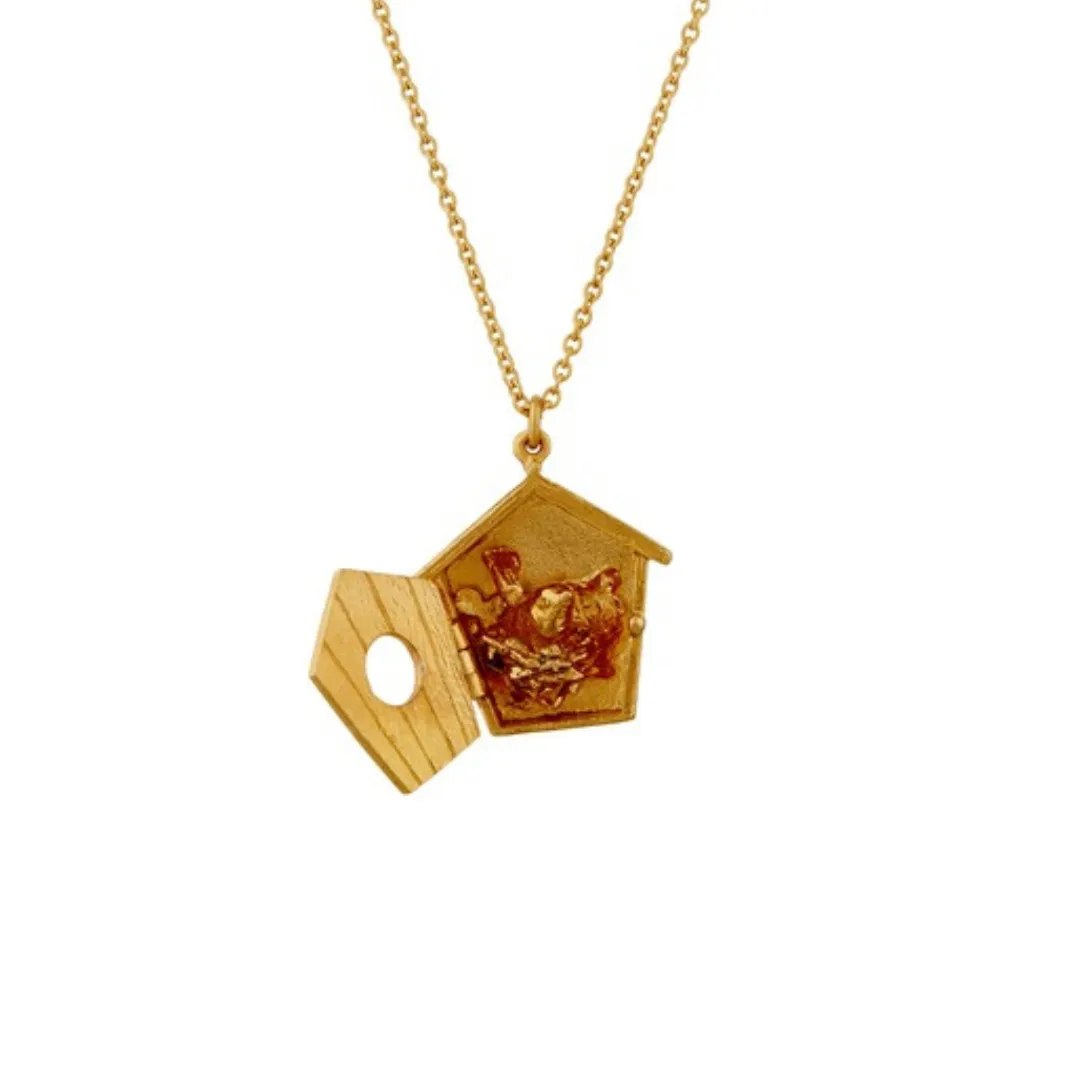 Nesting Birdhouse Necklace