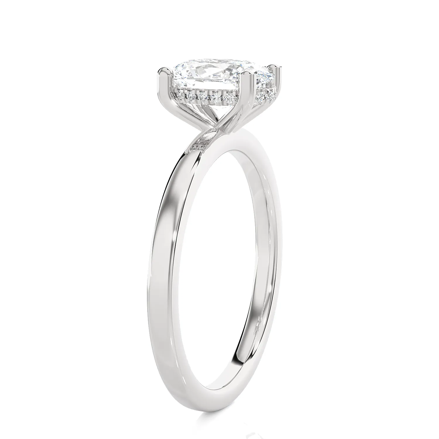 Oval Lab Grown Diamond Solitaire Engagement Ring