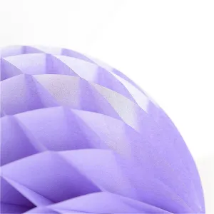 Pearlesence Lavender paper honeycomb - hanging party decoration