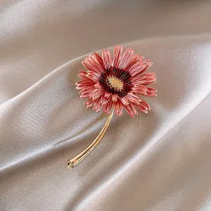 Pink Daisy Brooch