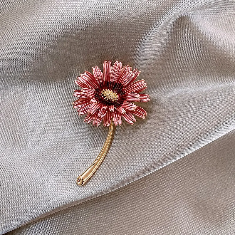 Pink Daisy Brooch