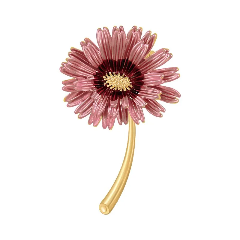 Pink Daisy Brooch