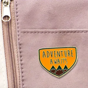 "Adventure Awaits" Enamel Pin Badge