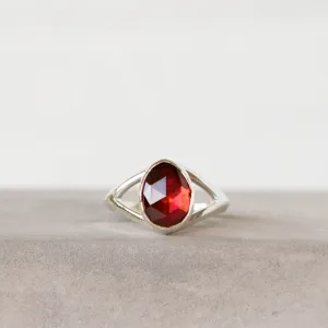 Rhodolite Garnet Cleo Ring