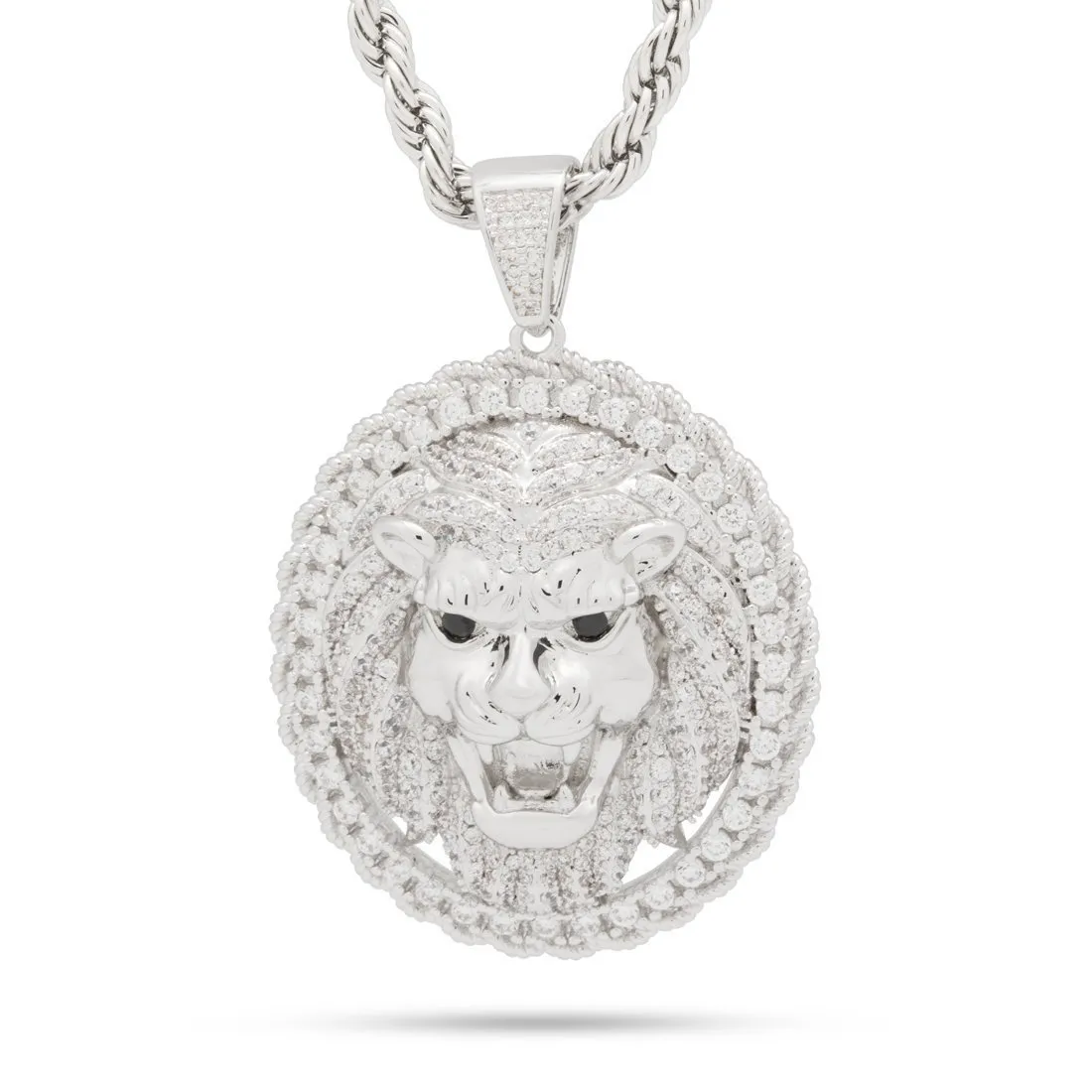 Roaring Lion Medallion Necklace