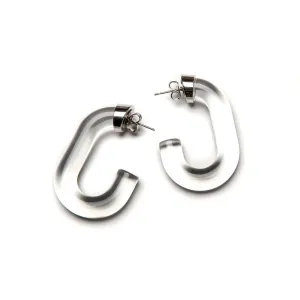 Sara Resin Earring Silver