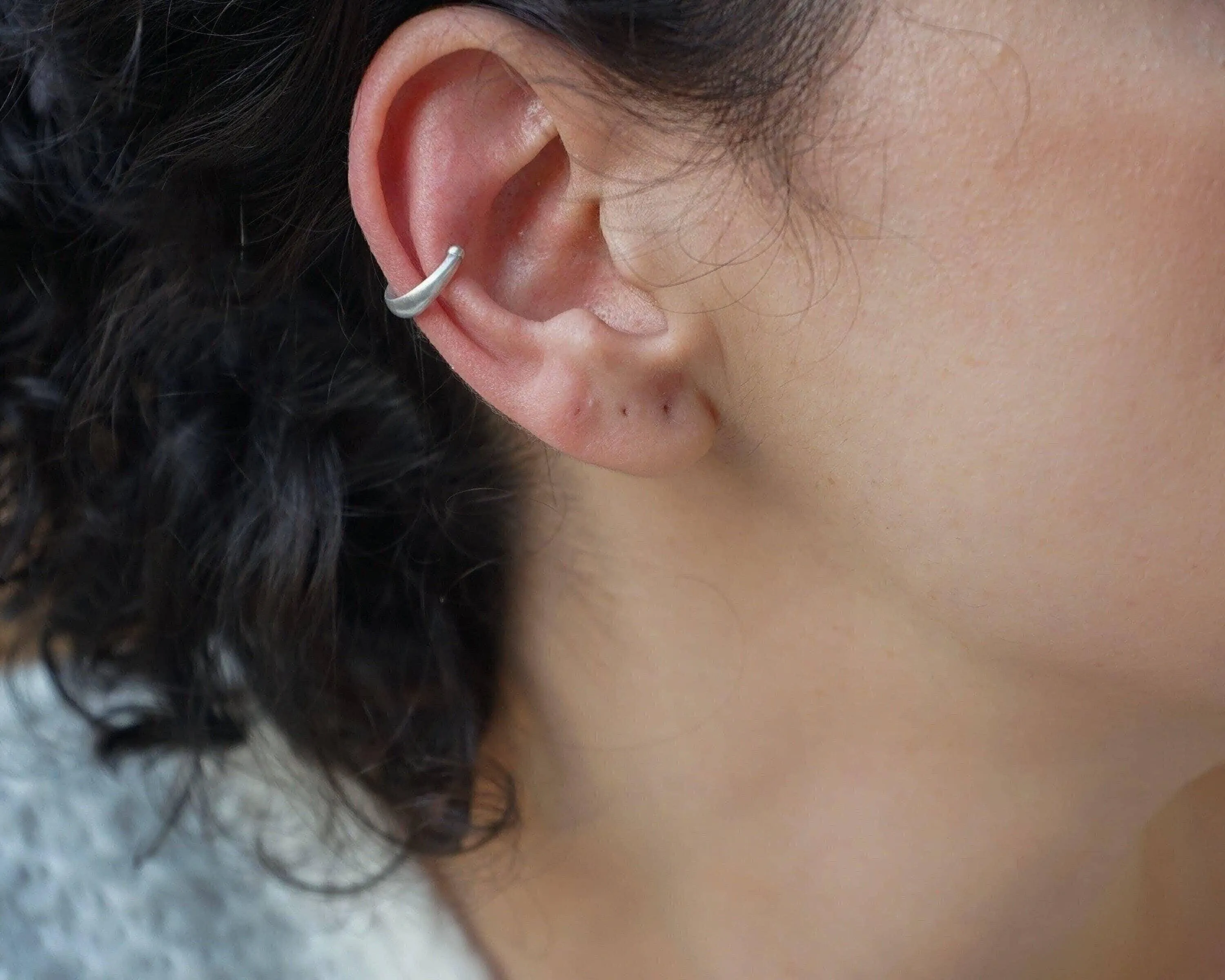 Single Silver Ear Cuff