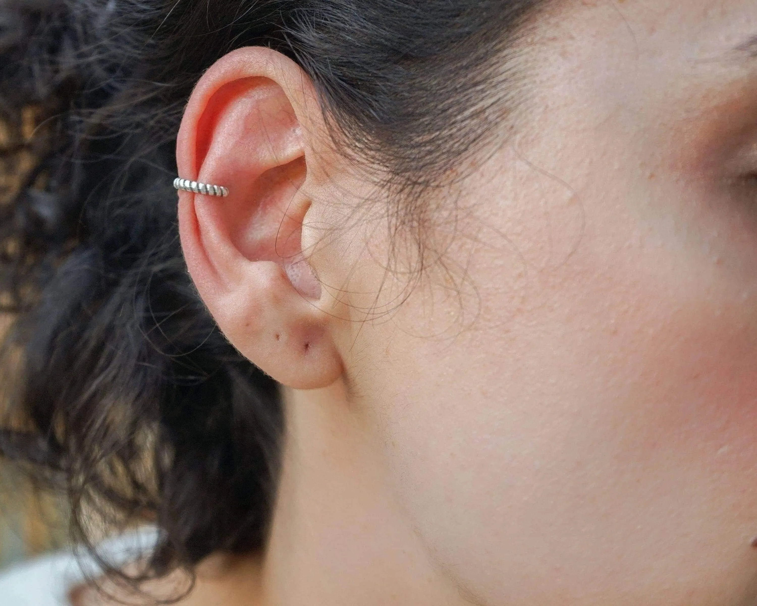 Single Silver Ear Cuff