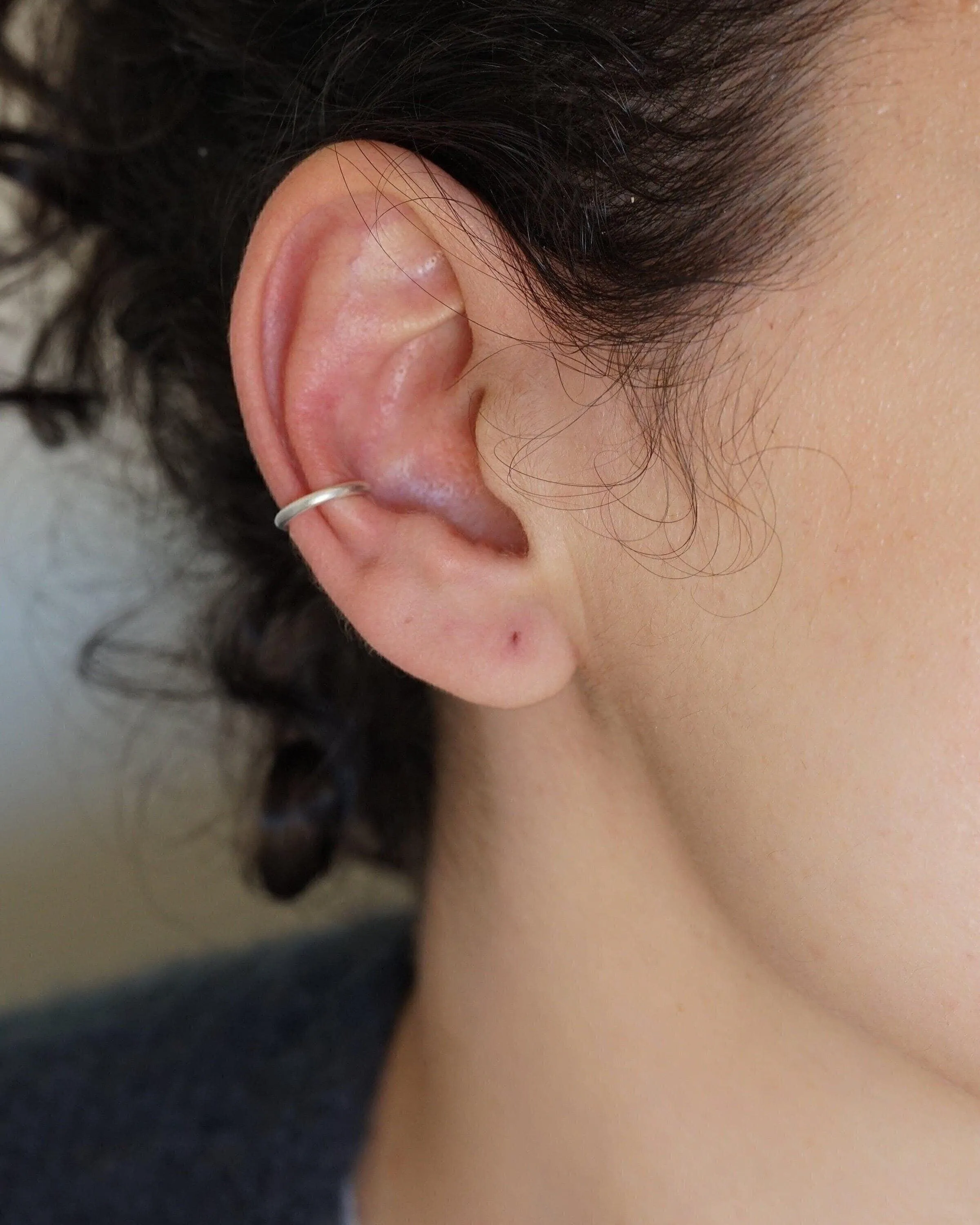 Single Silver Ear Cuff