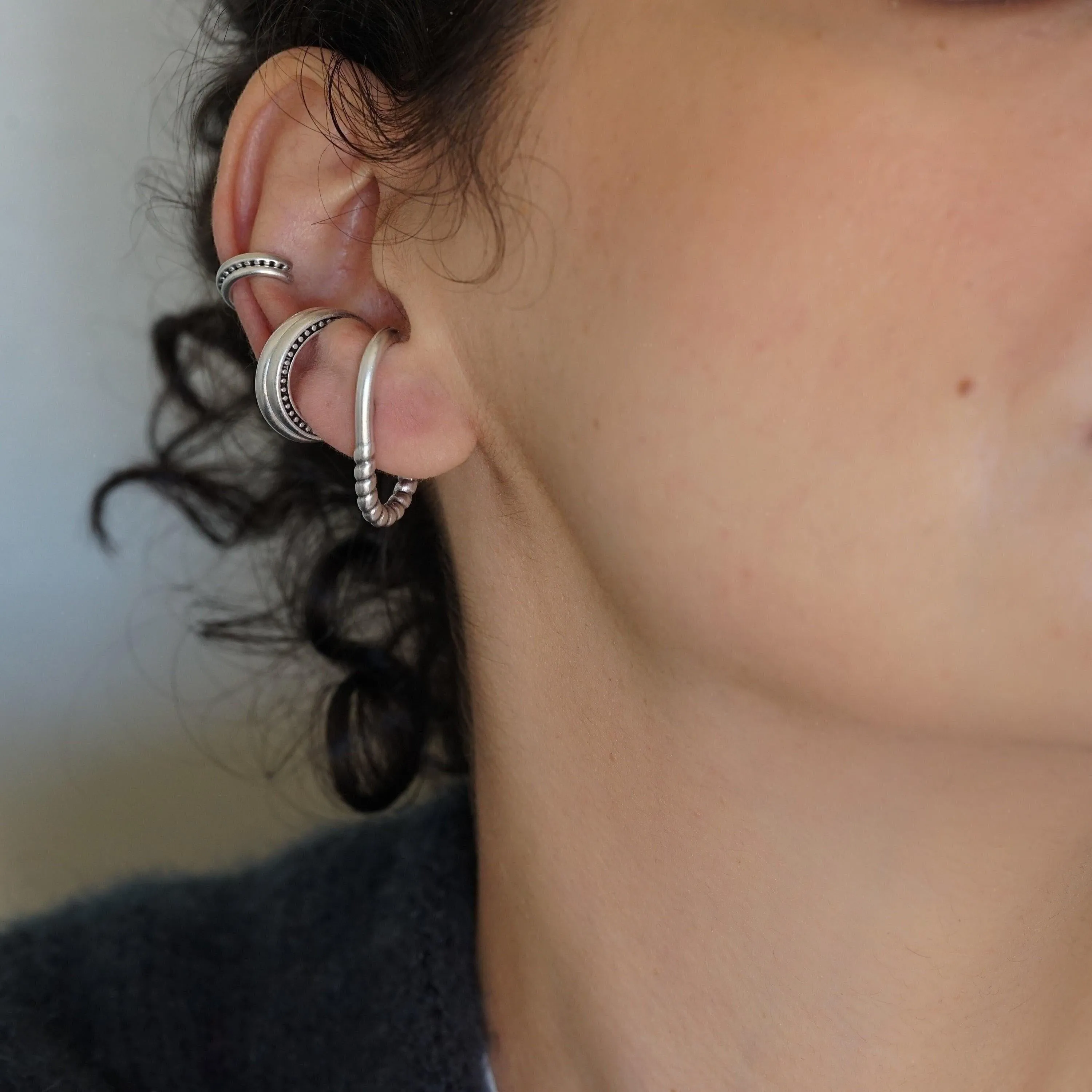 Single Silver Ear Cuff