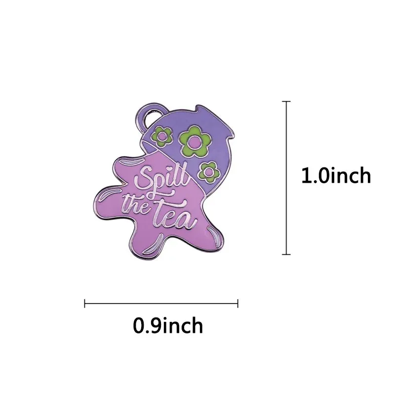 Spill the Tea Enamel Pin