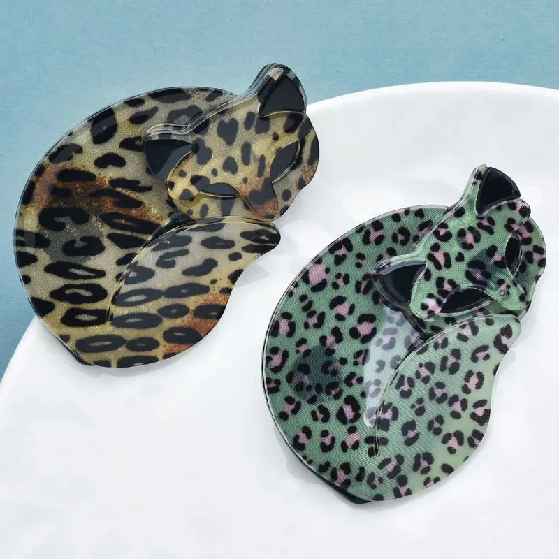 Spotted Cat Acrylic Brooches