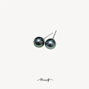 Tahitian Pearl Earring Studs - 8-9mm/9-10mm