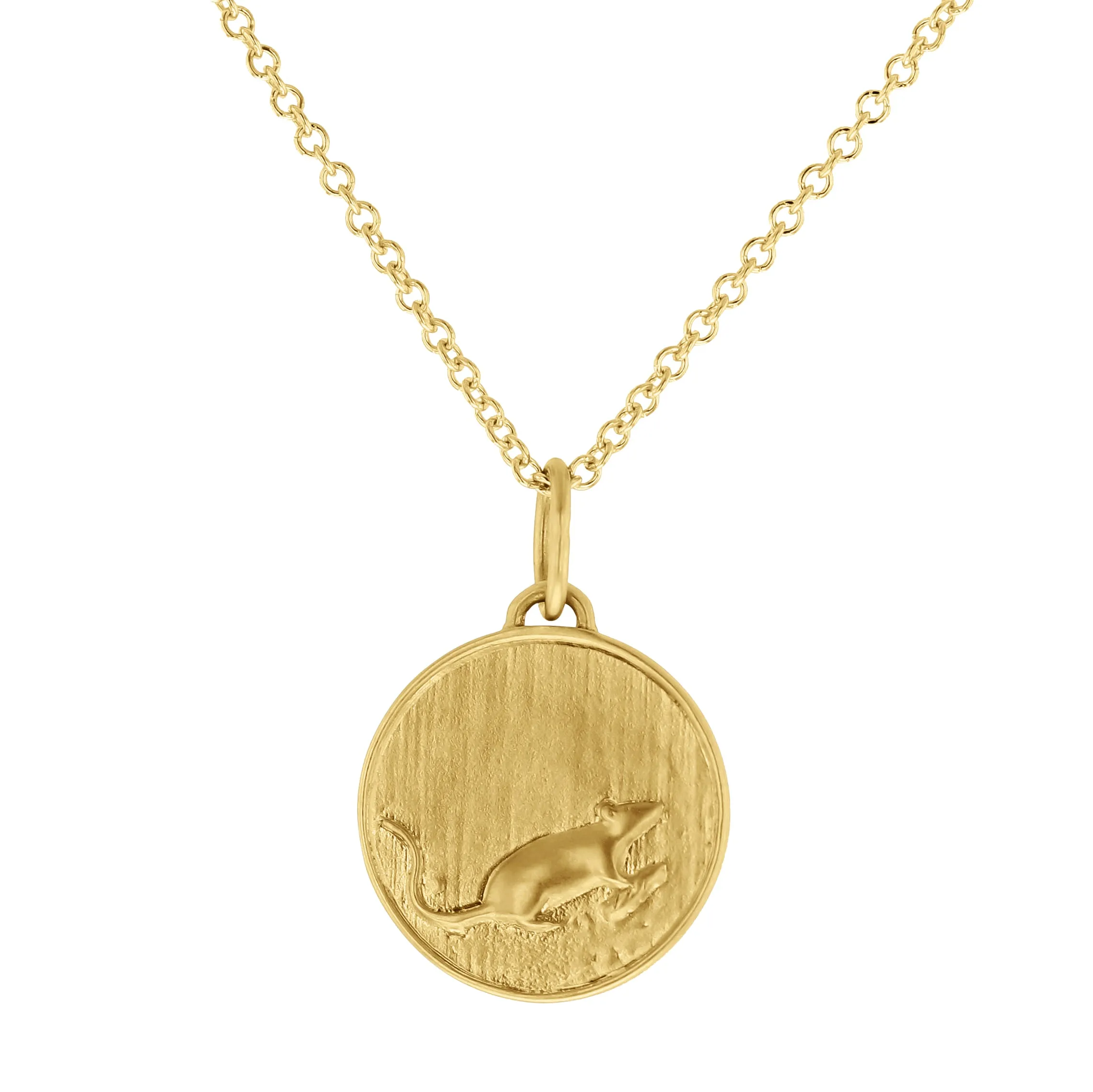 The Lion & The Mouse Small Aesop Medallion