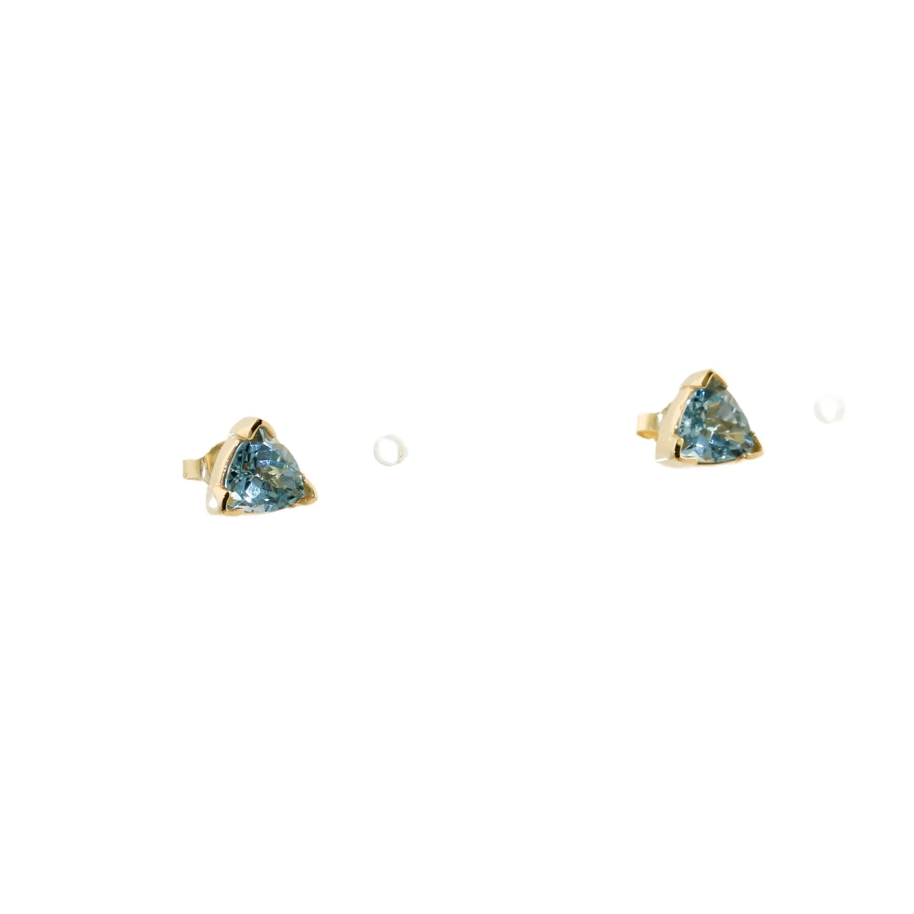 Trillion 14k Aqua Studs