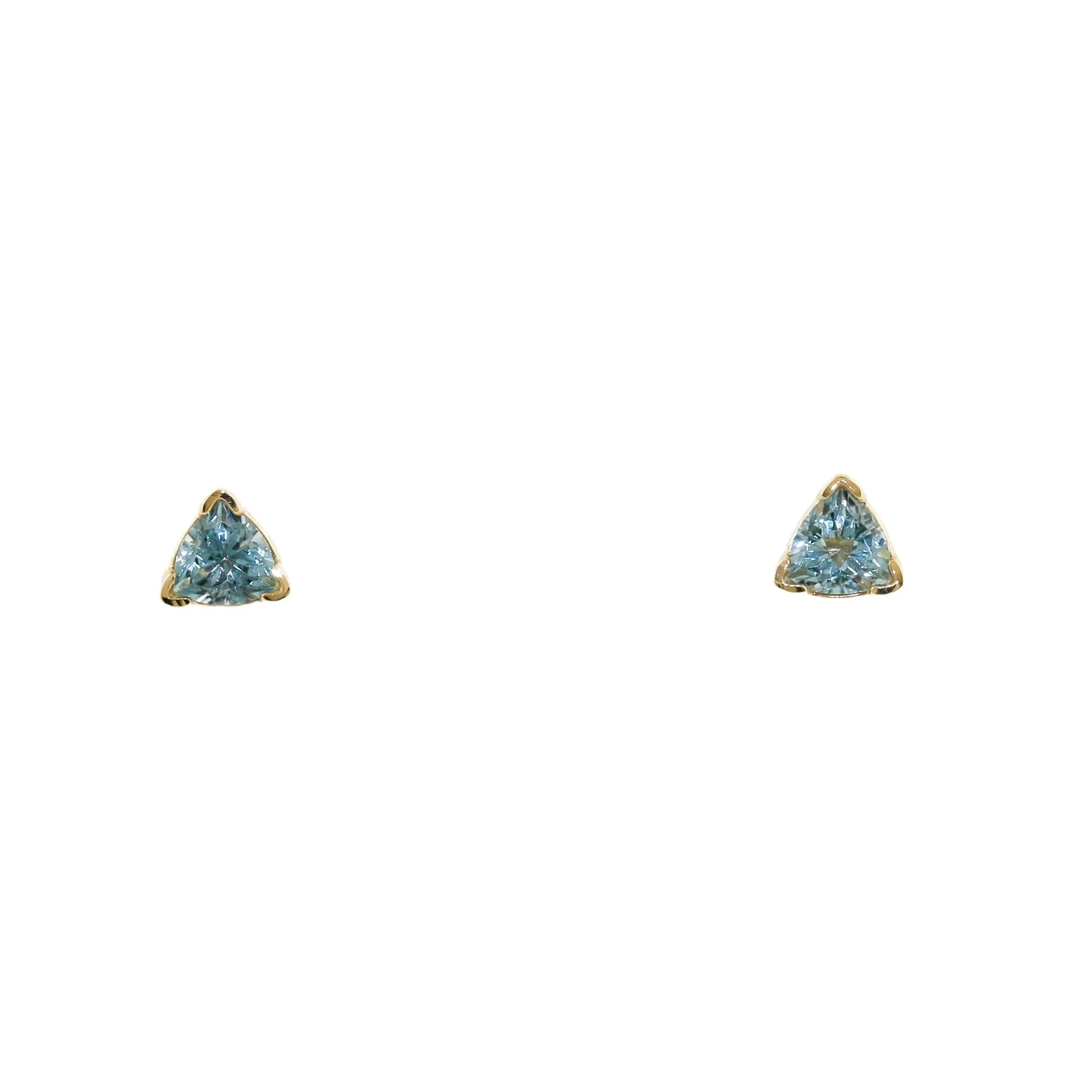 Trillion 14k Aqua Studs